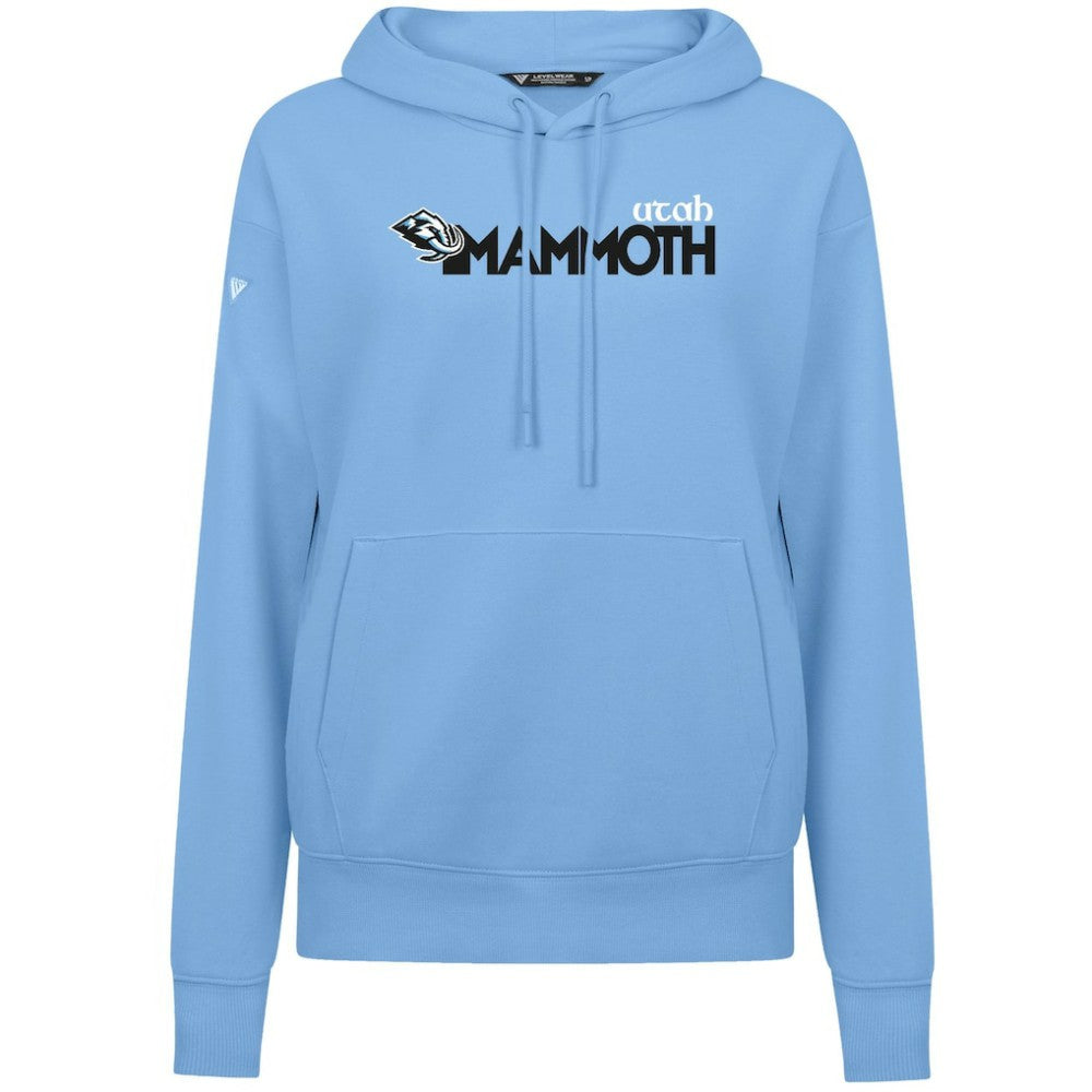 NHL Utah Mammoth Levelwear Women's Adorn Wedge Pullover Hoodie - Light Blue
