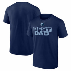 Memphis Grizzlies Greatest Dad T-Shirt Navy