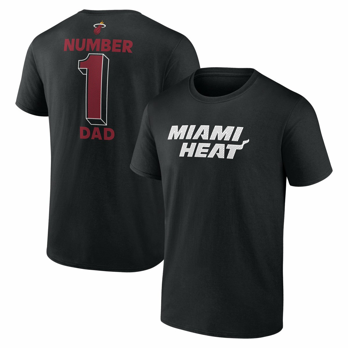 Miami Heat #1 Dad Jersey T-Shirt Black