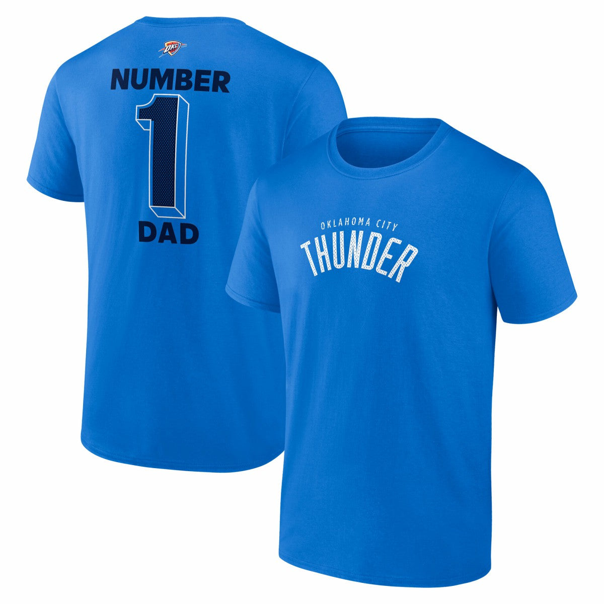 Oklahoma City Thunder #1 Dad Jersey T-Shirt Blue