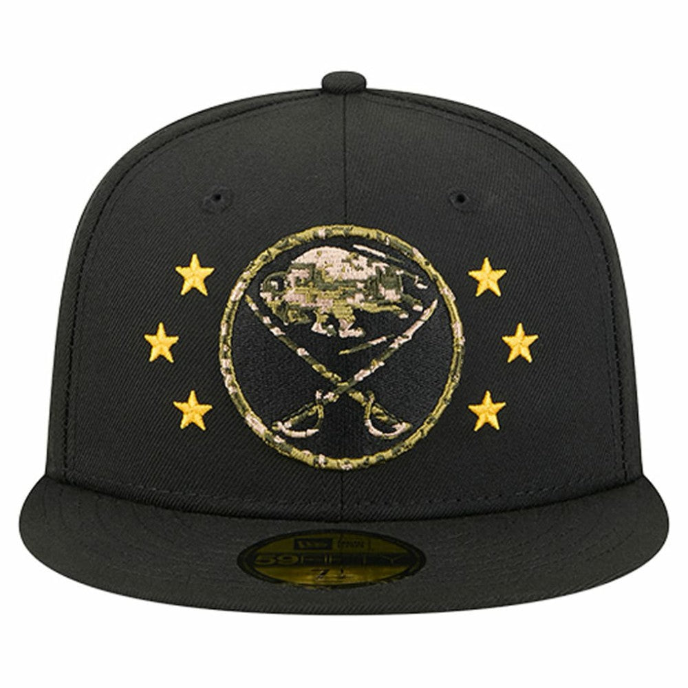 NHL Buffalo Sabres New Era Military Appreciation Digital Camo Stars 59FIFTY Fitted Hat - Black