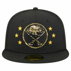 NHL Buffalo Sabres New Era Military Appreciation Digital Camo Stars 59FIFTY Fitted Hat - Black