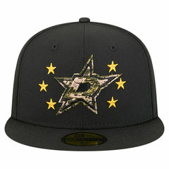 NHL Dallas Stars New Era Military Appreciation Digital Camo Stars 59FIFTY Fitted Hat - Black