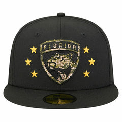 NHL Florida Panthers New Era Military Appreciation Digital Camo Stars 59FIFTY Fitted Hat - Black