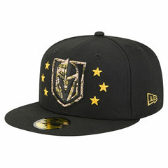 NHL Vegas Golden Knights New Era Military Appreciation Digital Camo Stars 59FIFTY Fitted Hat - Black