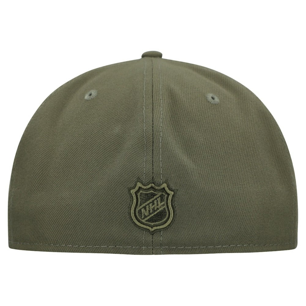 NHL Minnesota Wild New Era Military Appreciation Flag 59FIFTY Fitted Hat - Olive