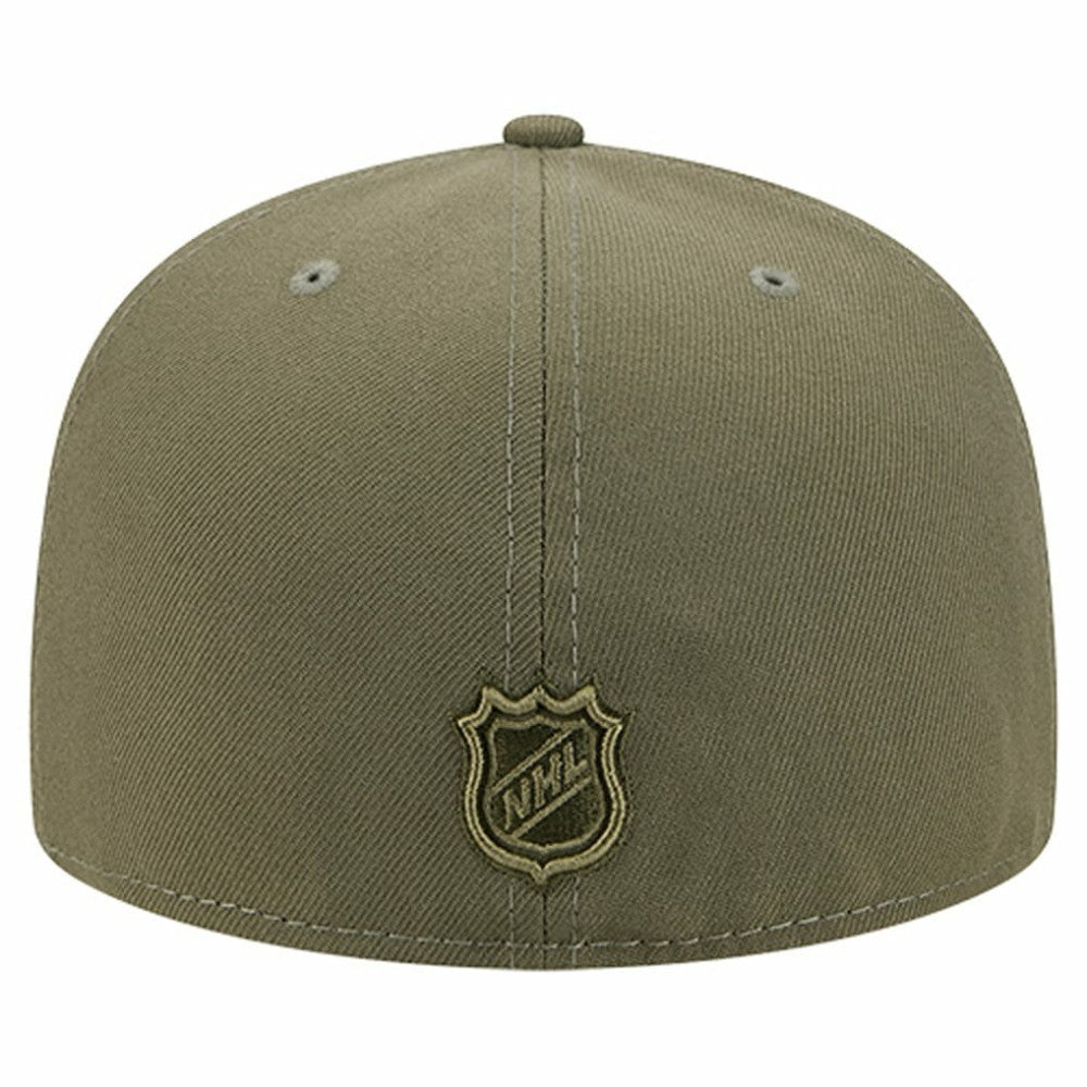 NHL Boston Bruins New Era Military Appreciation Flag 59FIFTY Fitted Hat - Olive