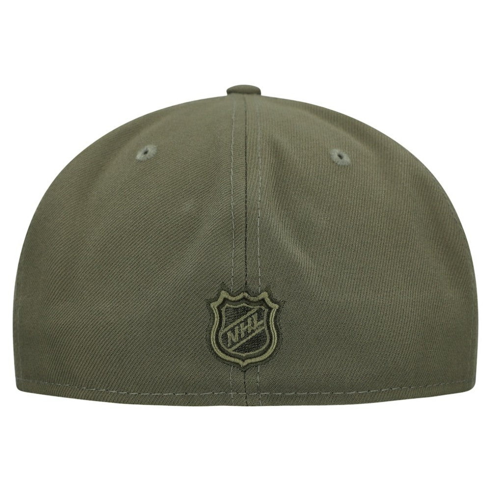 NHL Detroit Red Wings New Era Military Appreciation Flag 59FIFTY Fitted Hat - Olive