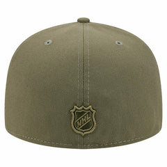 NHL New Jersey Devils New Era Military Appreciation Flag 59FIFTY Fitted Hat - Olive