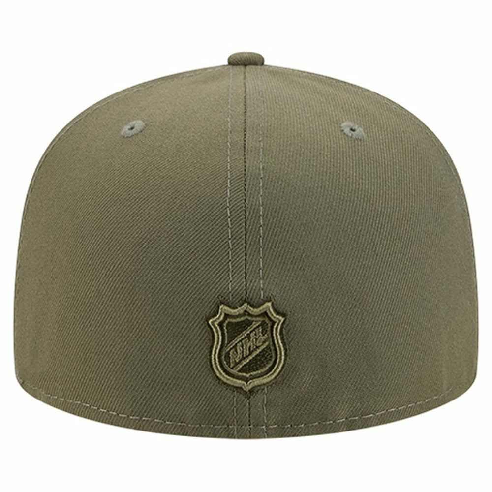 NHL Seattle Kraken New Era Military Appreciation Flag 59FIFTY Fitted Hat - Olive