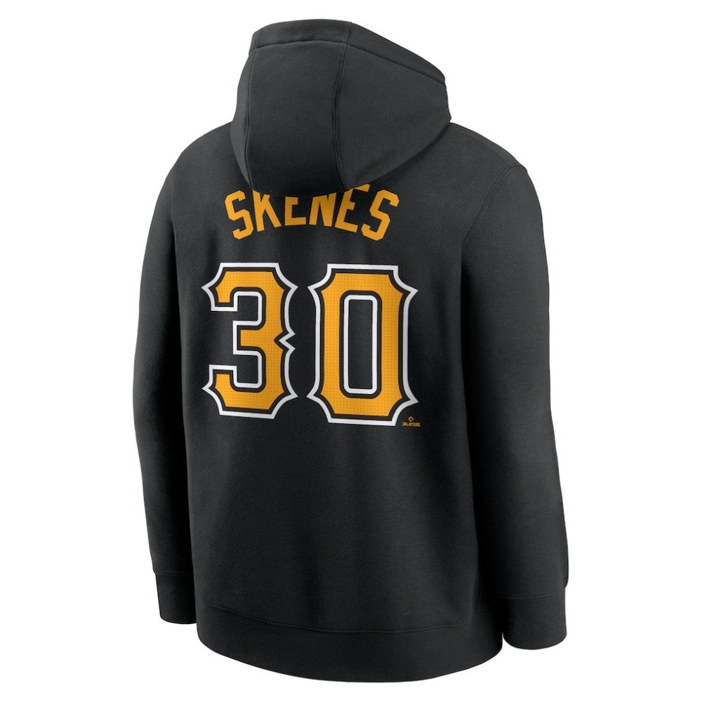 Paul Skenes Pittsburgh Pirates Nike Player Name & Number Club Fleece Pullover Hoodie - Black Hoodies
