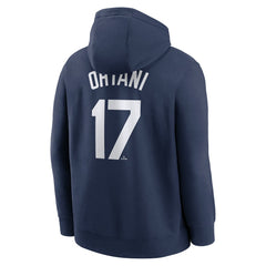 Shohei Ohtani Los Angeles Dodgers Nike Player Name & Number Club Fleece Pullover Hoodie - Navy Hoodies