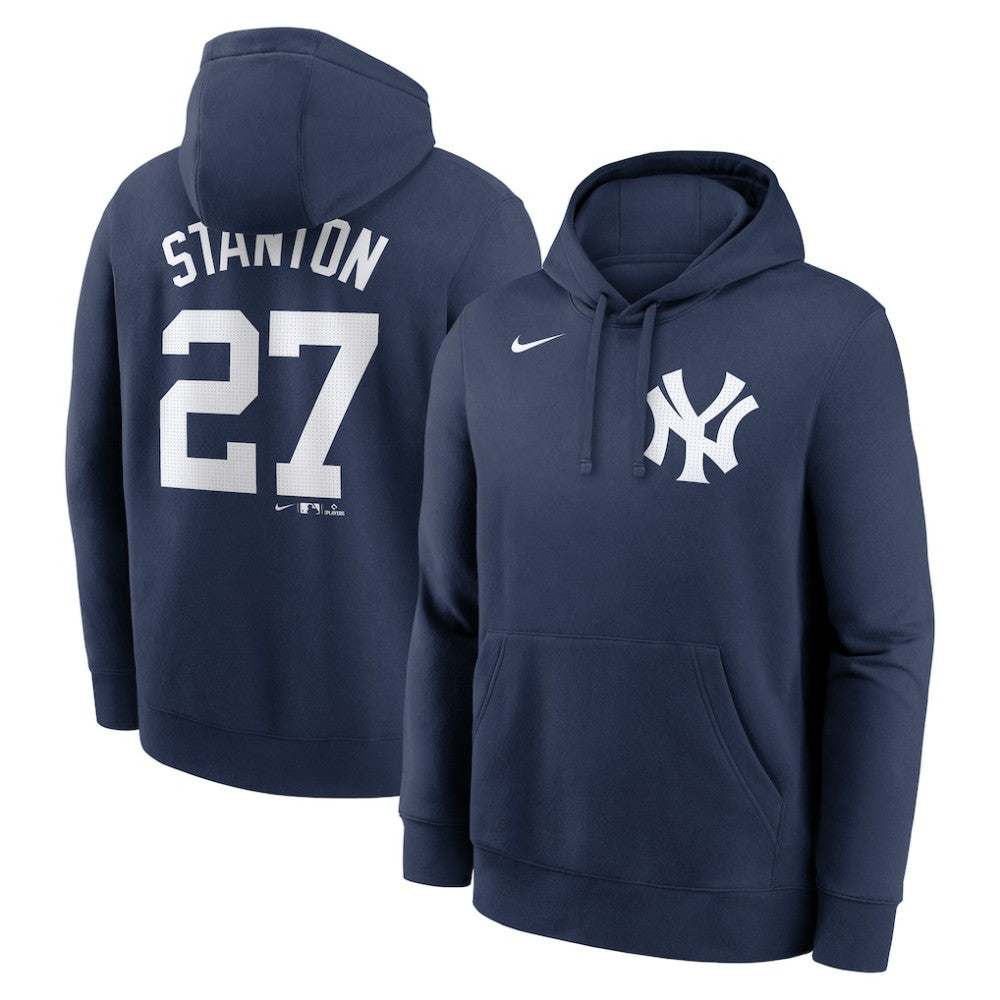 Giancarlo Stanton New York Yankees Nike Player Name & Number Club Fleece Pullover Hoodie - Navy Hoodies