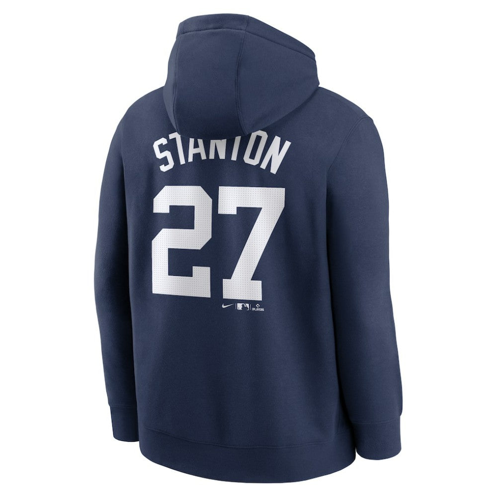 Giancarlo Stanton New York Yankees Nike Player Name & Number Club Fleece Pullover Hoodie - Navy Hoodies