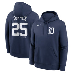 Gleyber Torres Detroit Tigers Nike Player Name & Number Club Fleece Pullover Hoodie - Navy Hoodies