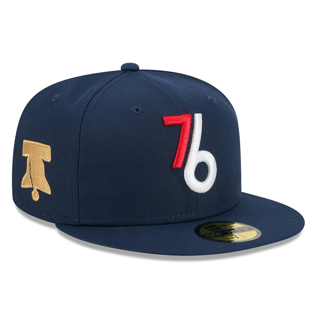 Philadelphia 76ers 2025/26 City Edition Alternate 59FIFTY Fitted Hat Navy