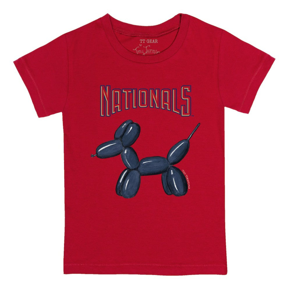 Washington Nationals Tiny Turnip Youth Balloon Dog T-Shirt - Red T-shirts