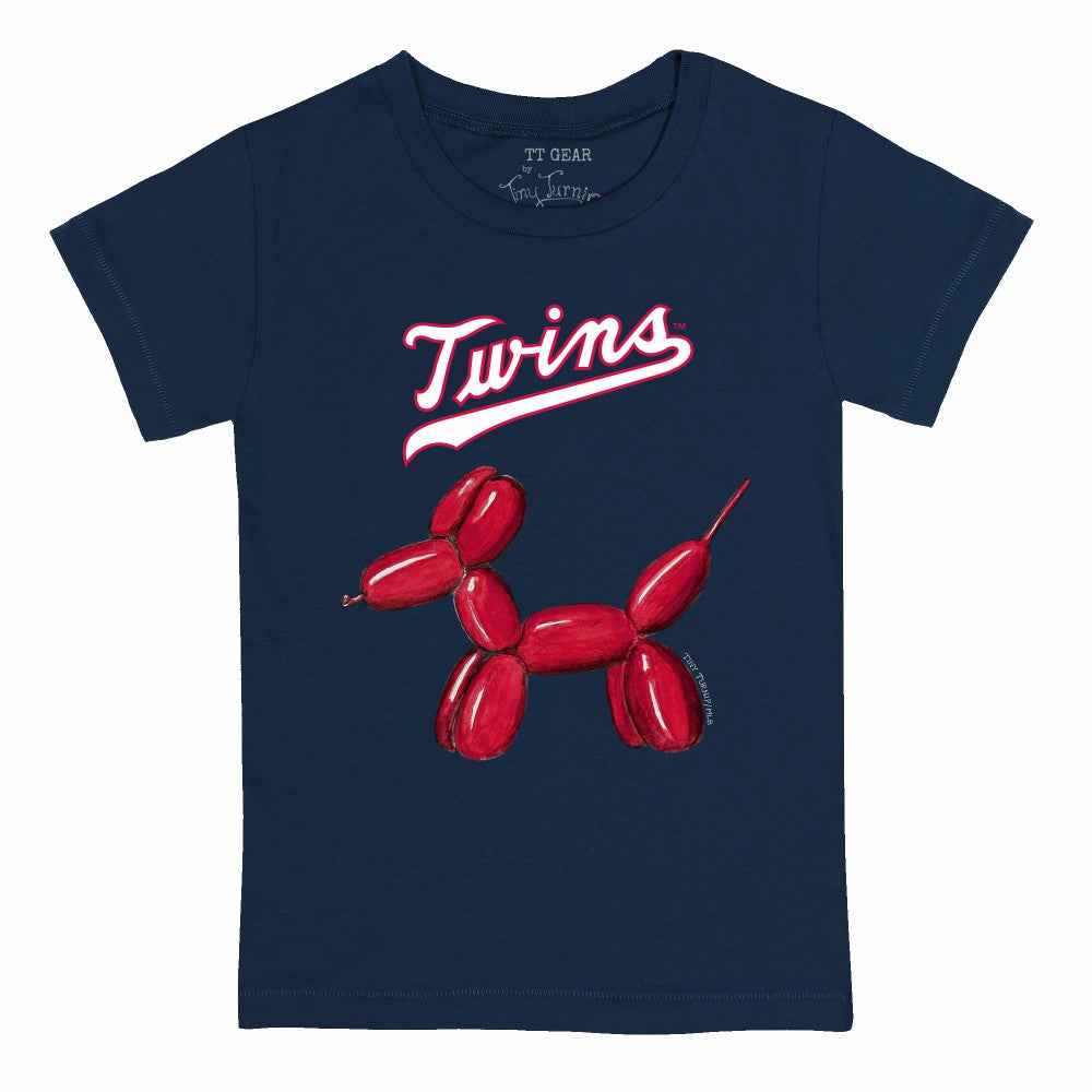 Minnesota Twins Tiny Turnip Youth Balloon Dog T-Shirt - Navy T-shirts