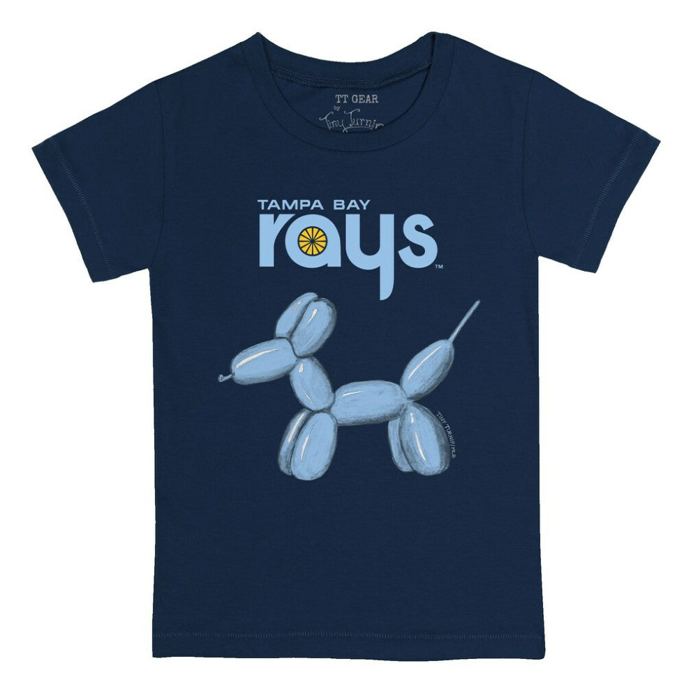Tampa Bay Rays Tiny Turnip Youth Balloon Dog T-Shirt - Navy T-shirts