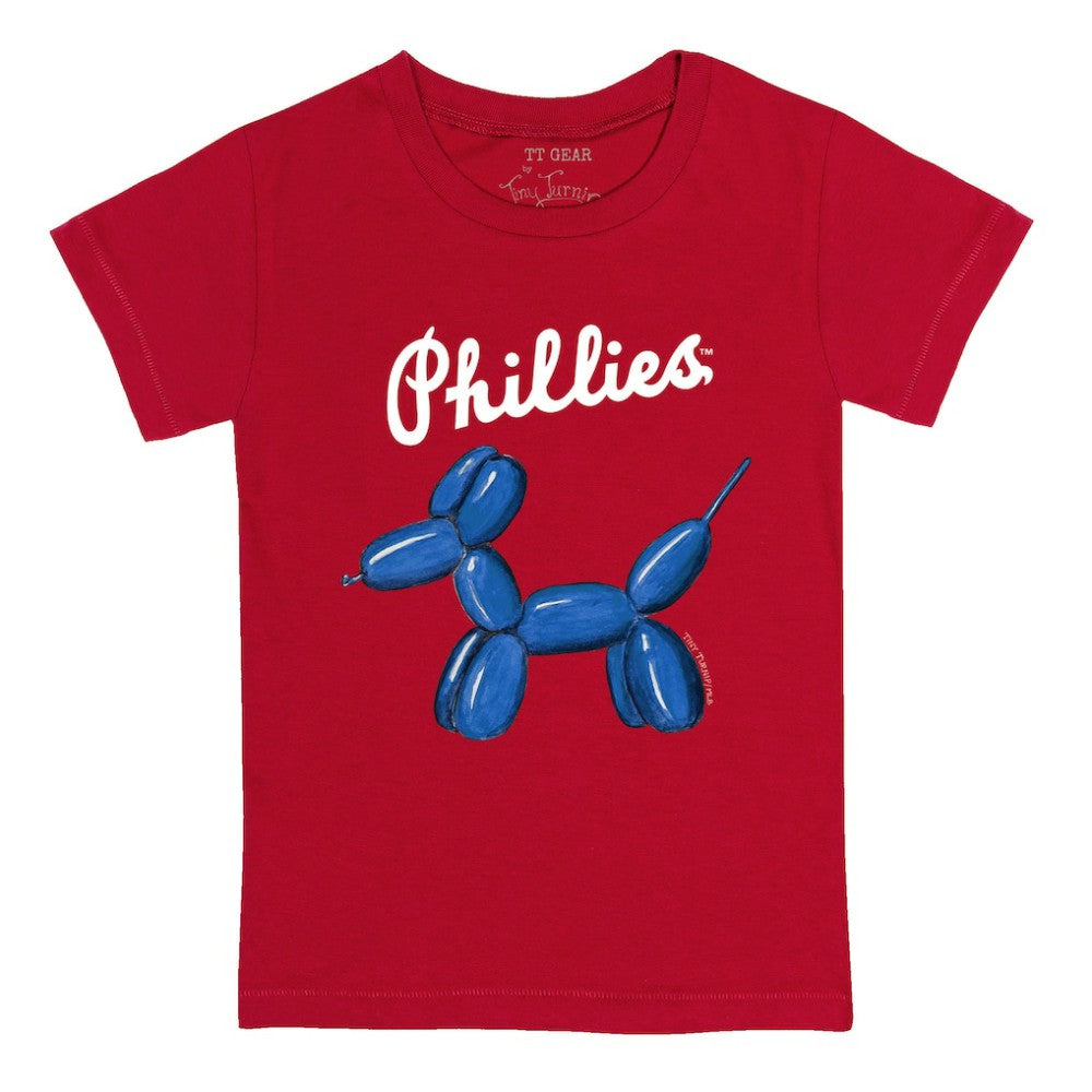 Philadelphia Phillies Tiny Turnip Youth Balloon Dog T-Shirt - Red T-shirts
