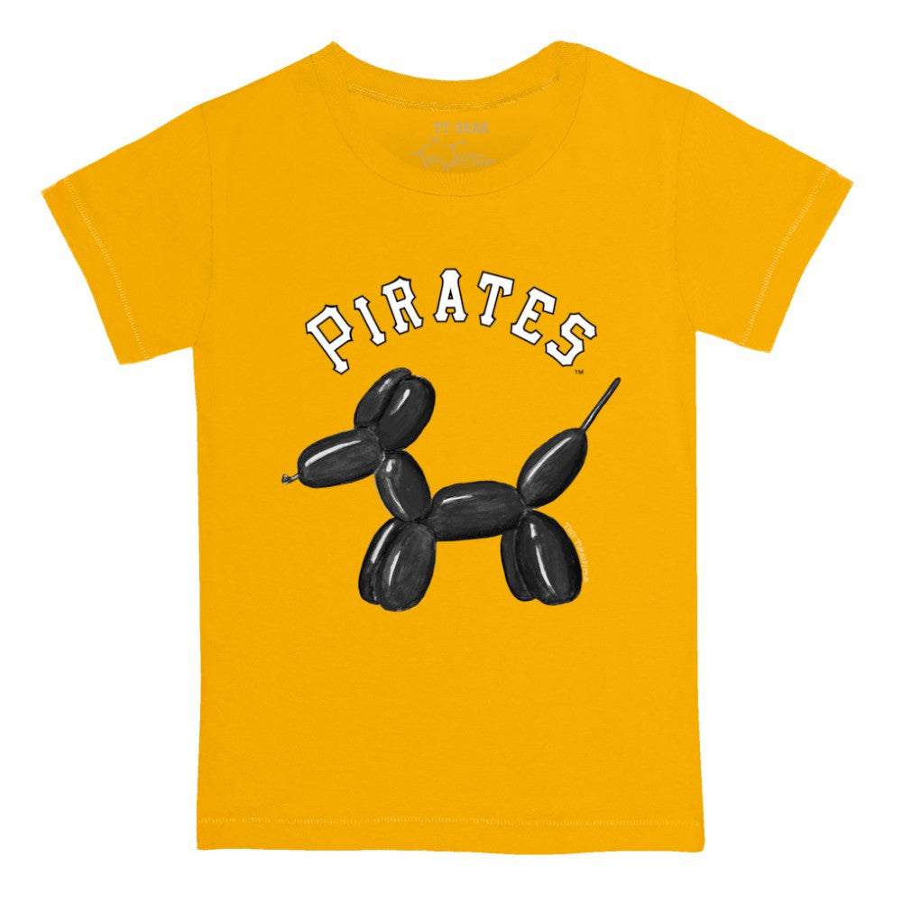 Pittsburgh Pirates Tiny Turnip Youth Balloon Dog T-Shirt - Gold T-shirts