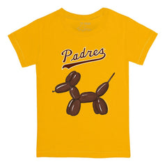 San Diego Padres Tiny Turnip Youth Balloon Dog T-Shirt - Gold T-shirts