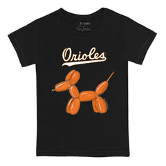 Baltimore Orioles Tiny Turnip Youth Balloon Dog T-Shirt - Black T-shirts
