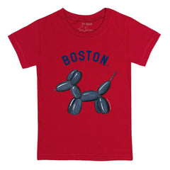 Boston Red Sox Tiny Turnip Youth Balloon Dog T-Shirt - Red T-shirts