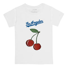 Los Angeles Dodgers Tiny Turnip  Youth Cherries T-Shirt - White T-shirts
