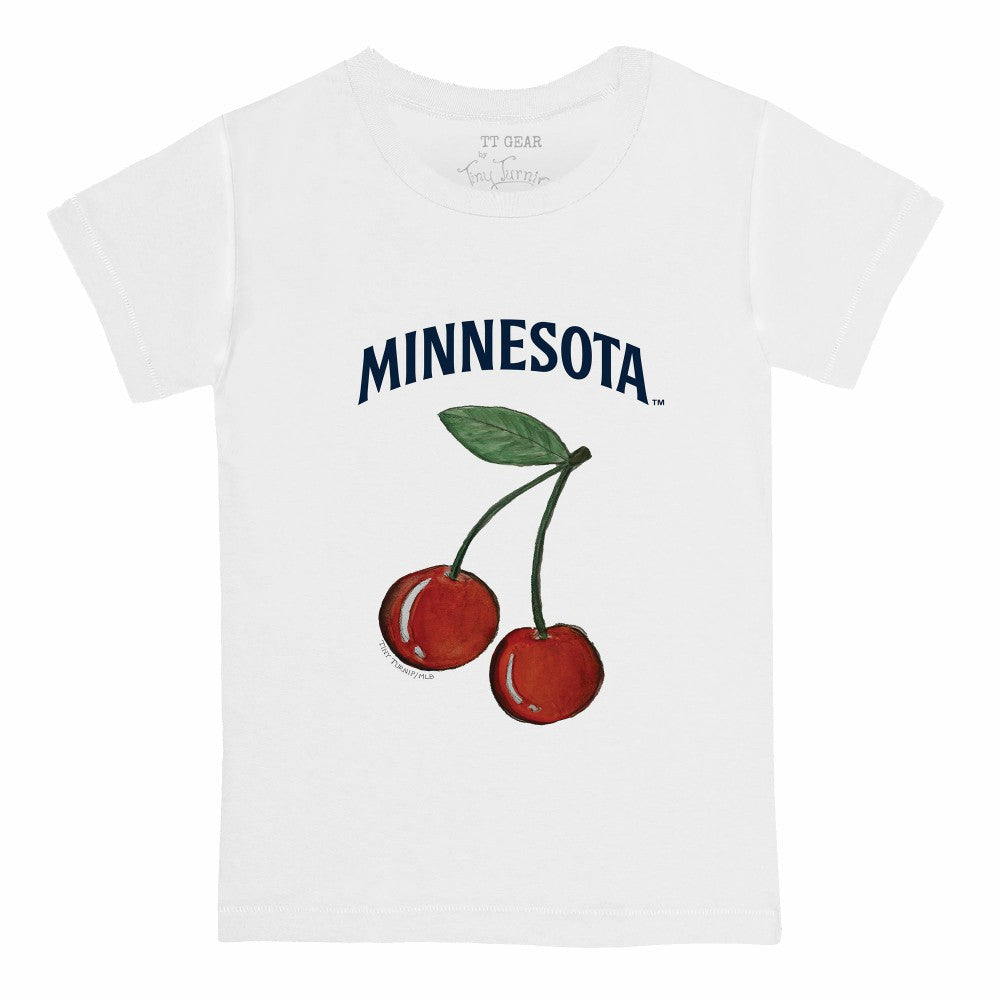 Minnesota Twins Tiny Turnip  Youth Cherries T-Shirt - White T-shirts