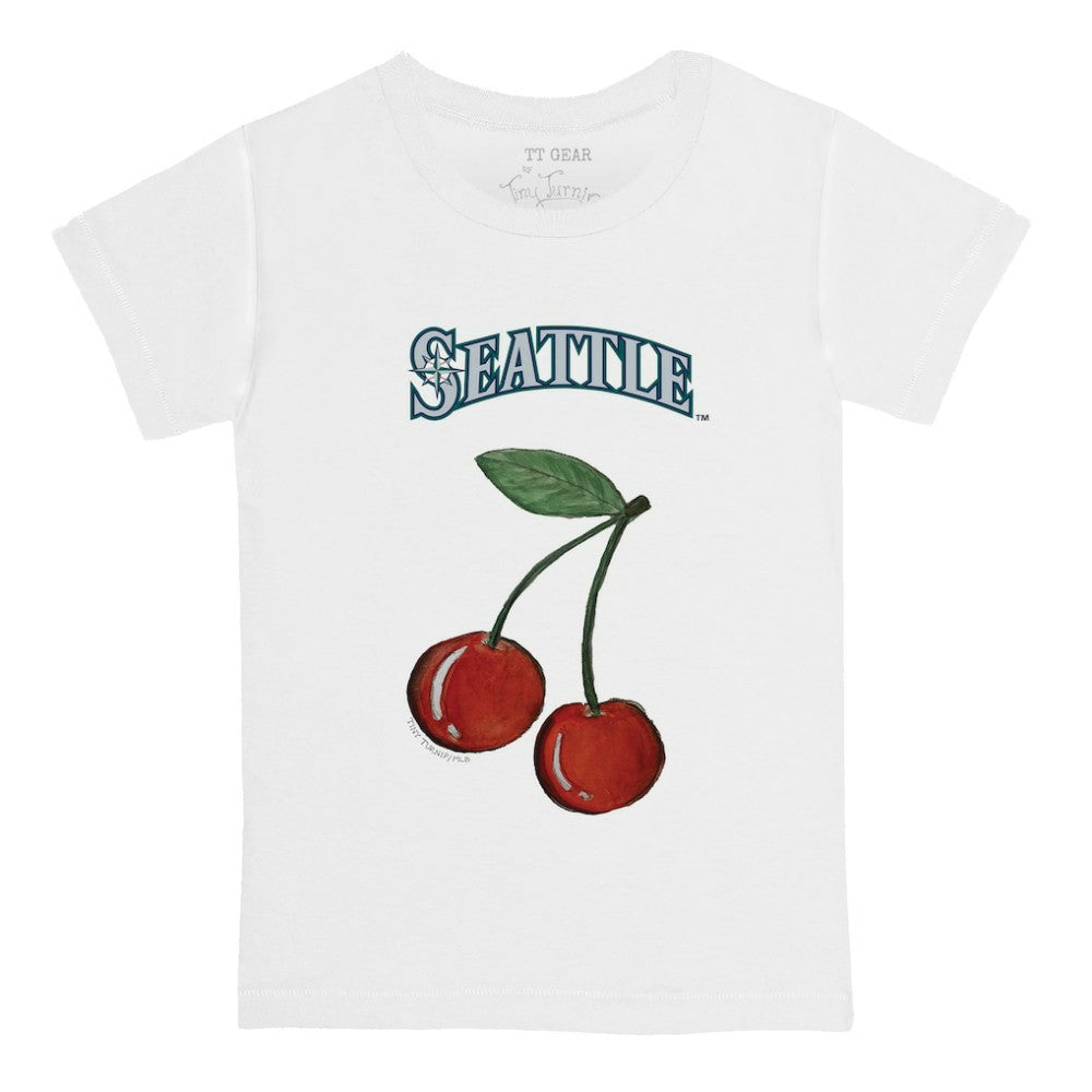 Seattle Mariners Tiny Turnip  Youth Cherries T-Shirt - White T-shirts