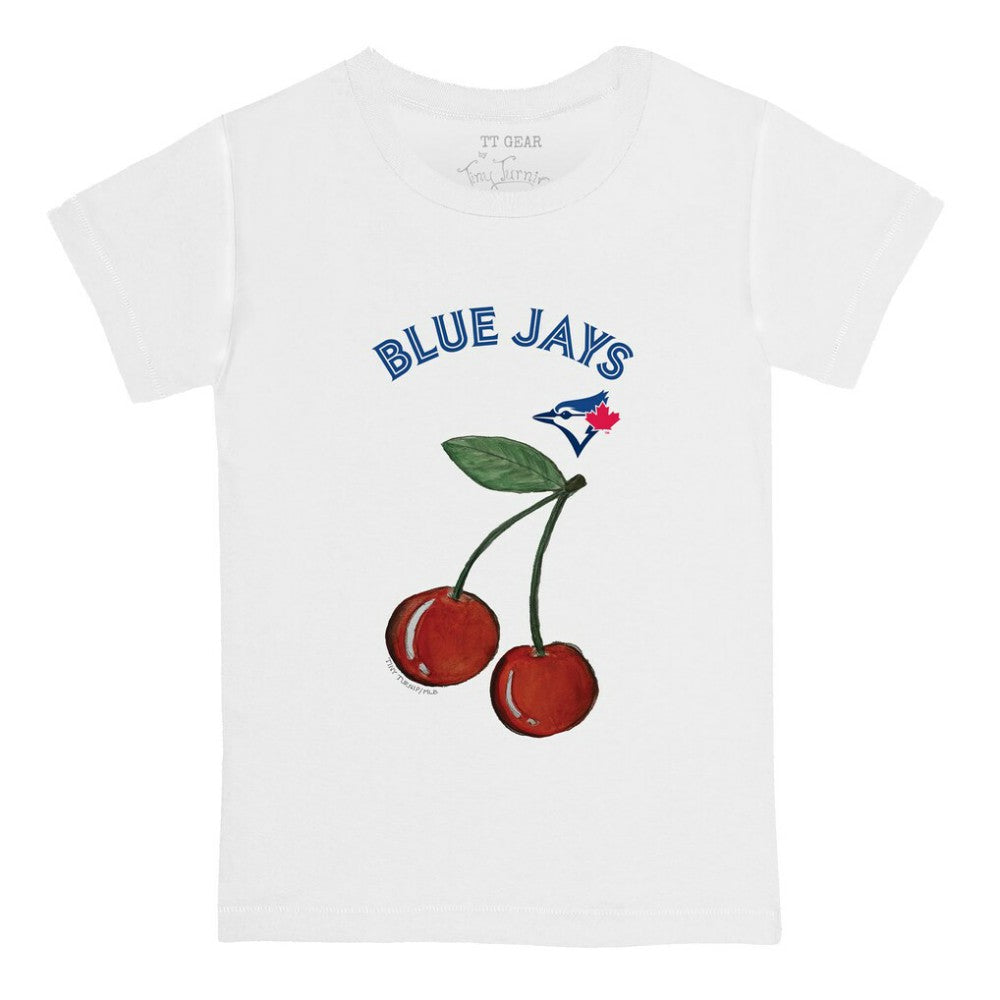 Toronto Blue Jays Tiny Turnip  Youth Cherries T-Shirt - White T-shirts