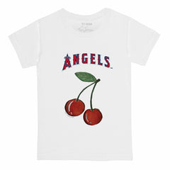 Los Angeles Angels Tiny Turnip  Youth Cherries T-Shirt - White T-shirts