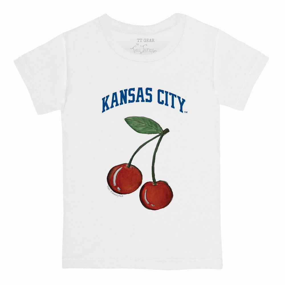 Kansas City Royals Tiny Turnip  Youth Cherries T-Shirt - White T-shirts