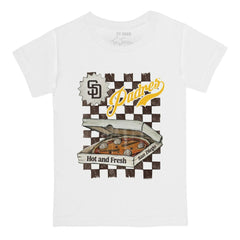 San Diego Padres Tiny Turnip Youth Pizza T-Shirt - White T-shirts