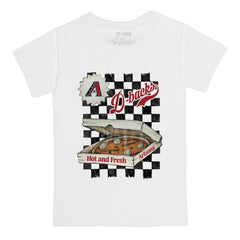 Arizona Diamondbacks Tiny Turnip Youth Pizza T-Shirt - White T-shirts