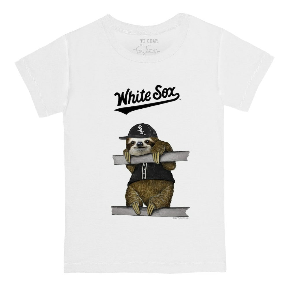 Chicago White Sox Tiny Turnip Youth Sloth T-Shirt - White T-shirts