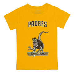 San Diego Padres Tiny Turnip Youth Velociraptor T-Shirt - Gold T-shirts