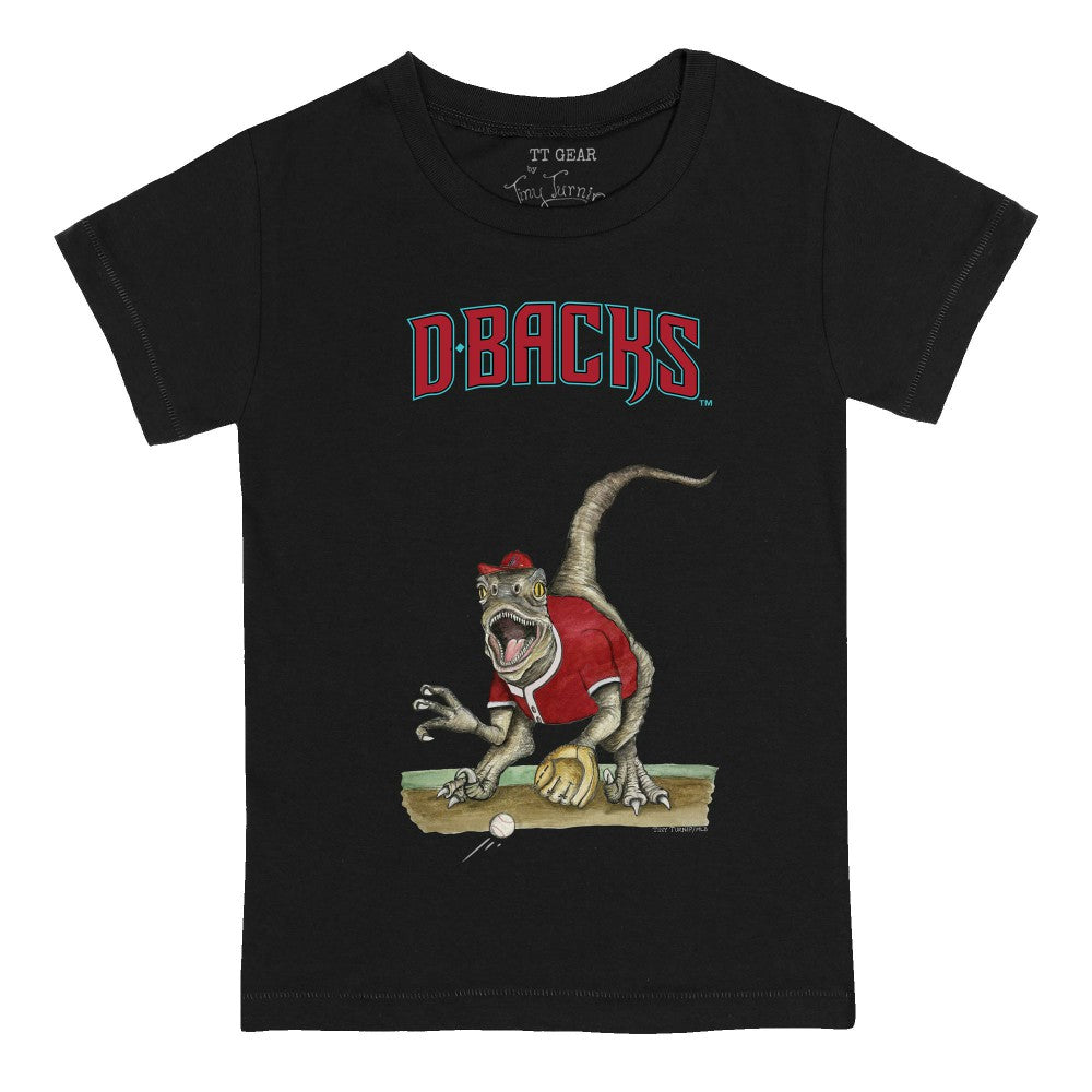 Arizona Diamondbacks Tiny Turnip Youth Velociraptor T-Shirt - Black T-shirts
