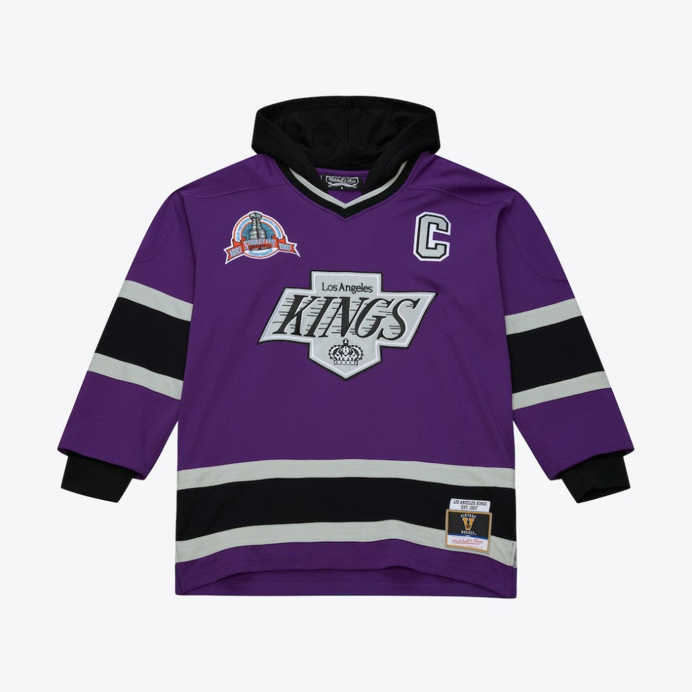 NHL Los Angeles Kings Mitchell & Ness x Just Don Jersey Hoodie - Purple