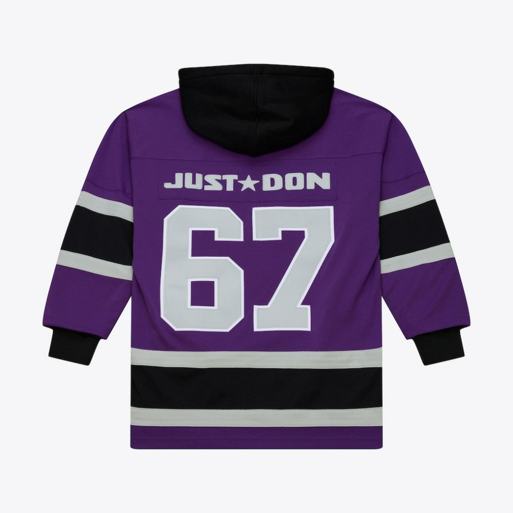 NHL Los Angeles Kings Mitchell & Ness x Just Don Jersey Hoodie - Purple