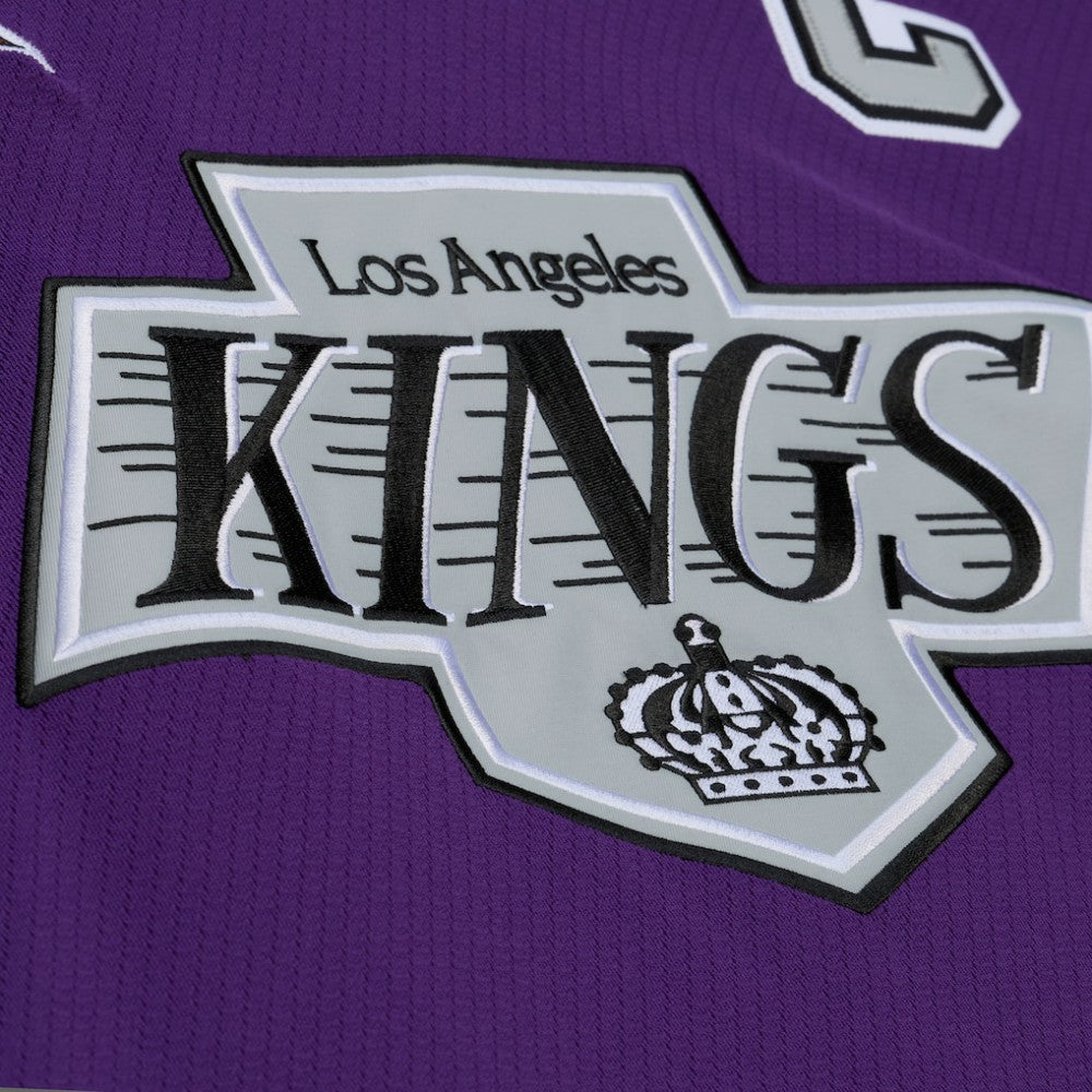 NHL Los Angeles Kings Mitchell & Ness x Just Don Jersey Hoodie - Purple