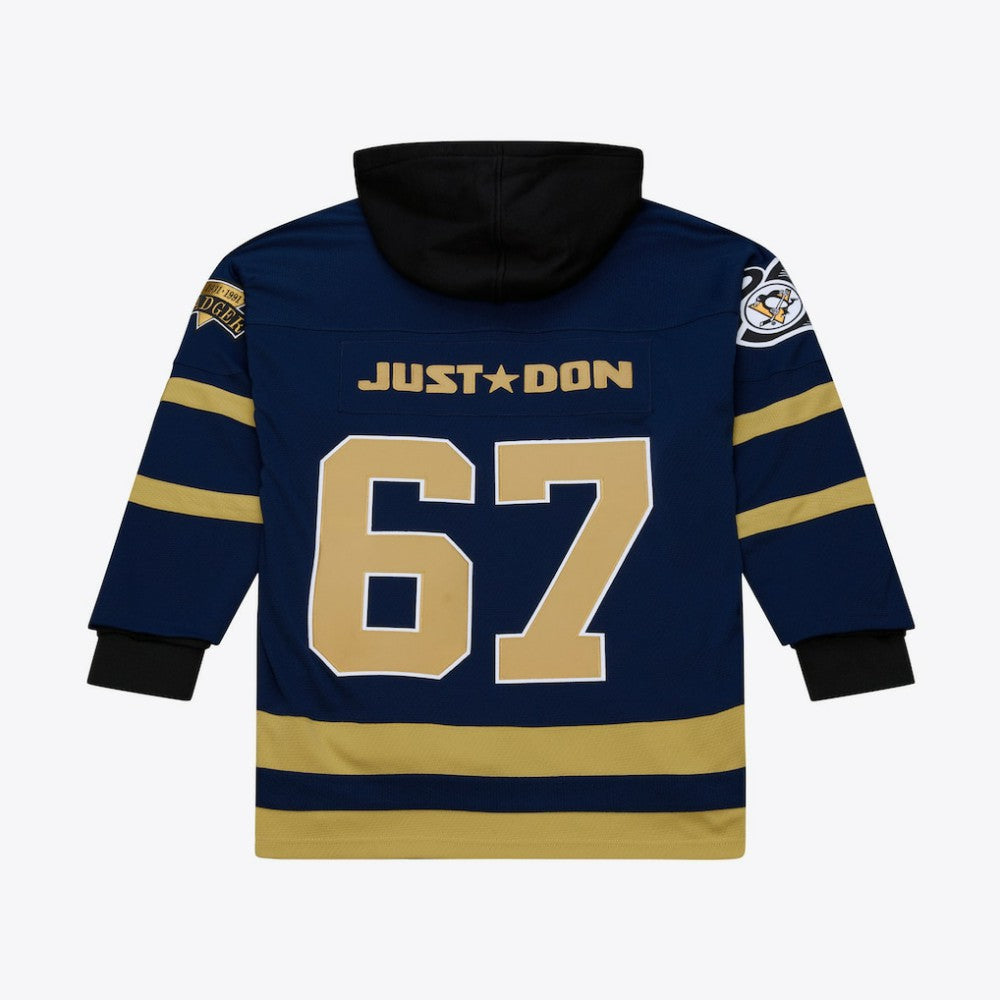NHL Pittsburgh Penguins Mitchell & Ness x Just Don Jersey Hoodie - Navy