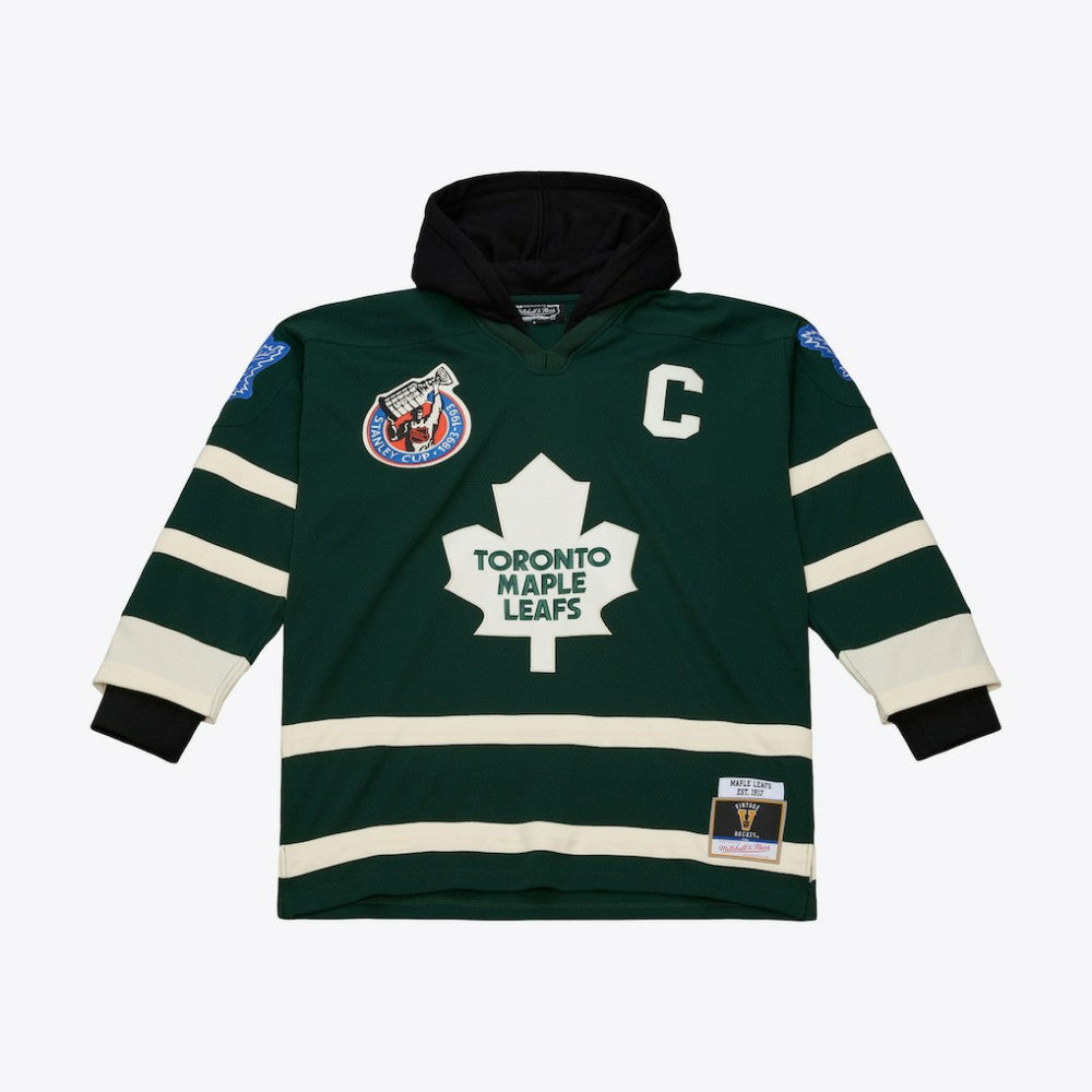 NHL Toronto Maple Leafs Mitchell & Ness x Just Don Jersey Hoodie - Green