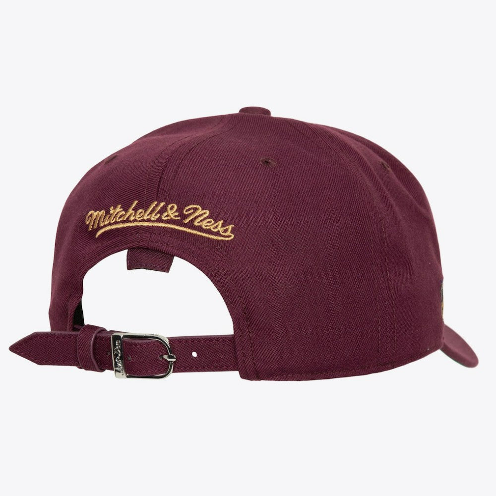 NHL Florida Panthers Mitchell & Ness x Just Don Wave Script Pro Strapback Hat - Maroon