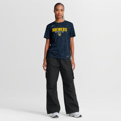 Milwaukee Brewers Nike Women's Authentic Collection Velocity Dri-FIT T-Shirt - Navy T-shirts