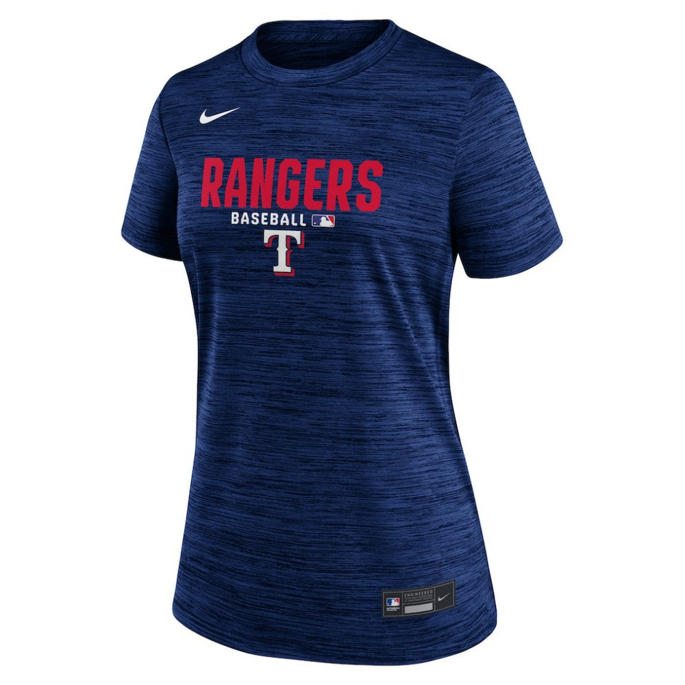 Texas Rangers Nike Women's Authentic Collection Velocity Dri-FIT T-Shirt - Royal T-shirts