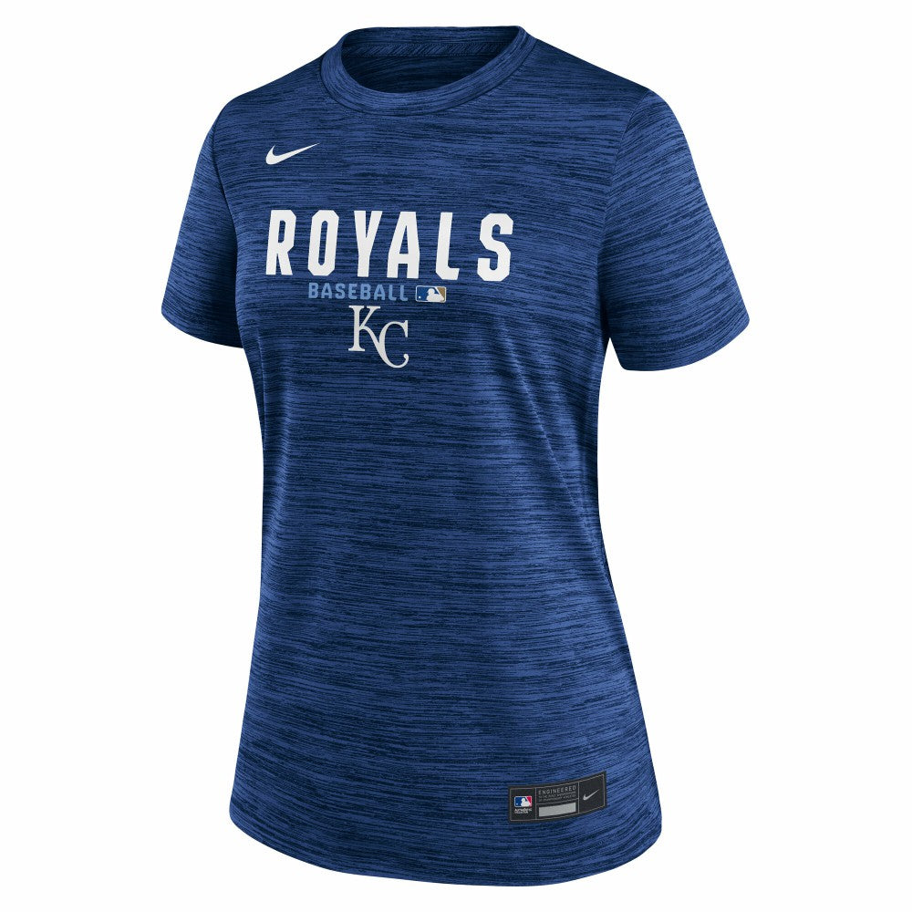 Kansas City Royals Nike Women's Authentic Collection Velocity Dri-FIT T-Shirt - Royal T-shirts