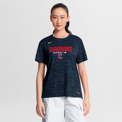 Cleveland Guardians Nike Women's Authentic Collection Velocity Dri-FIT T-Shirt - Navy T-shirts