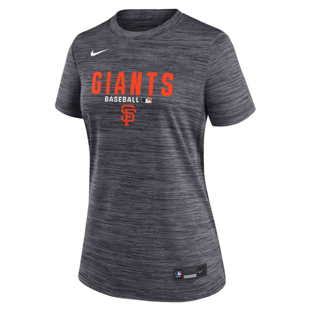 San Francisco Giants Nike Women's Authentic Collection Velocity Dri-FIT T-Shirt - Black T-shirts